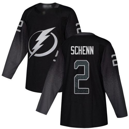 Adidas Tampa Bay Lightning Men #2 Luke Schenn Black Alternate Authentic Stitched NHL Jersey->tampa bay lightning->NHL Jersey